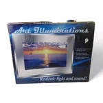 Vintage Motion Image Picture Lamp Moving Water Light House Ocean Sounds 16X12. Fixed Price $55.99.