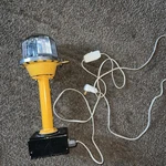 Crouse-hinds Red Blue Light Taxi Airport Tower Beacon Fixture Base Plug. Fixed Price $60.00.