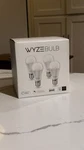 Wyze Bulb WLPA19-4 120V 9.5W 60HZ 800 Lumens 2700K-6500K, Pack. Fixed Price $18.00.