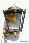 Norwell Lantern 223 Wall Sconce Porch Exterior Outdoor Light Antique Brass Vtg. Fixed Price $103.50.