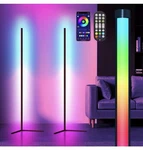 Corner Floor Lamp, 2 Pack Led With App/remote/button Control, Smart. Fixed Price $56.99.