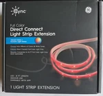 Ge Cync Smart Led Direct Connect Light Strip 1EXTENSION 8 Ft Full Color Dimmable. Fixed Price $10.00.