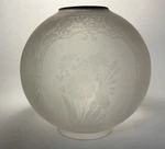 Rare Antique Victorian Oil Lamp Shade Globe. Fixed Price $178.00.