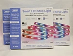 Feit 16' (3 Pack) Smart Led Strip Light Device & Voice Assistant Control. Fixed Price $54.00.