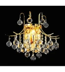 World Crystal Contour 3 Light Chandelier Wall Gold. Fixed Price $158.00.