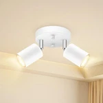 Boostarea Led 2 Track Lighting Kit, Fixtures, White .... Fixed Price $59.64.