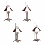 4 Table Lamp Silvertone Brass 20"H Renovator's Supply. Fixed Price $538.99.