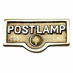 Switch Plate Tags "post Lamp" Name Signs Labels Brass Renovators Supply. Fixed Price $14.99.