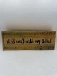 P. Graham Dunn Pine Slats Is Well With My Soul Musical Notes Wall Sign 26X11. Fixed Price $7.99.
