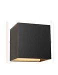 Black 4" Cube Up/down Architectural Led Wall Sconce Bruck Lighting 103040BK/3/90. Fixed Price $40.00.