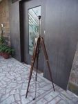 Tripod Floor Lamp Stand Antique Wood Home Decor. Fixed Price $97.50.