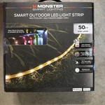 Monster Smart Outdoor Led Strip Lights 50FT, Wifi, Alexa Support, Multicolor. Fixed Price $29.00.