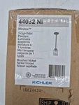 Kichler Winslow 1-LIGHT Brushed Nickel Mini Pendant With Clear Seeded Glass. Fixed Price $31.50.