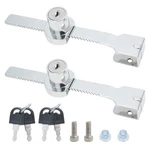 Qjaiune 2 Pack Sliding Glass Door Showcase Display Lock, Ratchet Lo.... Fixed Price $11.99.