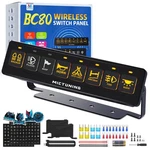 8 Gang Wireless Switch Panel On-off Led Light Bar Circuit Remote Control Box 12V. Fixed Price $38.63.