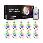 Inshareplus 10 Pack Inch Smart Recessed Lighting, Wifi Led Downlight 5W 120.... Fixed Price $192.37.