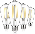 Maxvolador Vintage Led Edison Bulb 6W ST58 Dimmable, 850 Lumens, 4-PACK. Fixed Price $49.38.