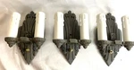 Sconce Riddle Co. Design 1842 -rewired And Working Original Finish Cast Iron. Fixed Price $210.00.