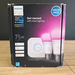 Philips Hue White And Color Ambiance 1100 Lumens Starter Kit Value Pack. Fixed Price $64.99.