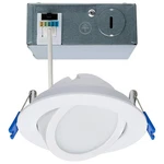 11W 4" Directional Low-profile Downlight Cct Selectable 120V White. Fixed Price $21.95.