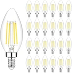 Yochoice 24-PACK Dimmable E12 Led Candelabra Bulbs 5000K Daylight White. Fixed Price $39.85.