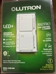 Lutron Maestro Fan Control And Light Dimmer Macl-lfqh-wh-white. Fixed Price $21.90.