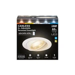 New Feit Electric LEDR6XTADJ6WYCA Recessed Downlight White 6" Aluminum 65W. Fixed Price $24.45.