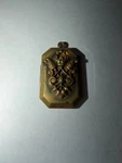 Antique Victorian Art Nuevo Brass Gold Tone Decorative Locket Pendant. Fixed Price $39.99.