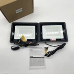 Isuerfy 120W Led Black Flood Lights IP66 Outdoor Uv Lamp 2-PACK. Fixed Price $42.00.