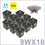 10 Pcs Led Lamp Bulb PAR36 9W 12V Light Water Resistant Multi-purpoe Base. Fixed Price $102.50.