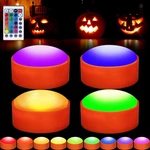 Litake 4 Pcs Rgb Halloween Pumpkin Light With Remote Timer Dimmable, Led Flic.... Fixed Price $26.62.