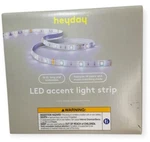 Heyday Led Light Strip 16 Ft. Length Kit Remote 14 Colors Music Mode. Fixed Price $15.46.