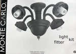 Monte Carlo MC183BK-L Ceiling Lights Fitter Kit Fixtures Black. Fixed Price $9.99.