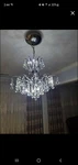 8 Lights Chrome Finish Classic Empire Heritage Crystal Chandelier. Lightly Used.. Fixed Price $350.00.