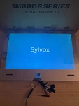 Sylvox 24'' Mirror Tv Bathroom IP66 Waterproof 1080P Smart Built-in App Store. Fixed Price $309.95.