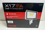 Rab X17FA Led Flood Light White Color Adjustable Selectable Photocell Nib. Fixed Price $68.00.