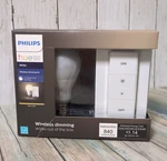 Philips Hue Wireless Dimming Kit Led A19 Smart Bulb Remote Control Wall Mount. Fixed Price $35.00.