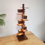 Taliesin 3 Style Table Lamp Cherry Finish Frank Lloyd Wright Light New. Fixed Price $725.45.