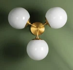 Hudson Valley Mitzi H105603-AGB Stella Semi-flush Mount 3-LIGHT Gold. Fixed Price $259.65.
