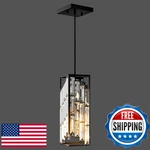 Esfos Black Pendant Lights Kitchen Island 1 Pack, Mini Crystal Chandeliers, Mode. Fixed Price $97.68.