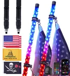 Led Whip Spiral Chasing Rgb Light With Spring Base For Can Am Polaris Rzr. Fixed Price $113.40.