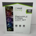 Real Living Led Pineapple String Lights Multicolor 10CT Indoor Outdoor 7.2 Ft. Fixed Price $22.40.