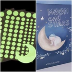 Glow In The Dark Stars Wall Stickers, 252 Adhesive Dots And Moon For Decor Room. Fixed Price $14.99.