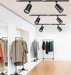 King Sha Track Lighting Heads With 7 Watts 550 Lumens 6 Pc Set Black Anti-glare. Fixed Price $41.99.