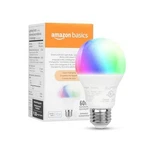 Amazon Basics Smart A19 Led Bulbs 4 Pack Color Changing, 60W. Fixed Price $20.00.