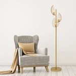 James River Of Goods Gold Metal Leaf Shade Floor Lamp 23"X23"X59.25". Fixed Price $114.49.