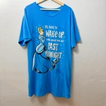 Disney Parks Cinderella Nightgown Shirt Sleep Women One Size Blue Pj. Fixed Price $17.99.