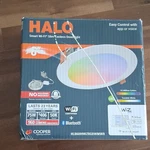 Halo Smart Wi-fi Slim Canless Downlight Tunable White Inch HLB6099WZRGBWM. Fixed Price $34.99.