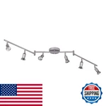 Globe Electric 59351 Payton 6-LIGHT Foldable Track Lighting Matte Silver. Fixed Price $77.61.