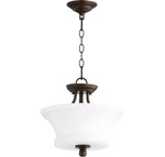 Quorum 2922-13-86 Rossington 13" 2-LIGHT Bowl Pendant Oiled Bronze. Fixed Price $173.00.